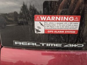 Car Essentials Warning Sticker